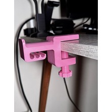 Pembe Asılabilir Kulaklık Standı – Sağlam V5 Modeli, Kaydırmaz Keçeli, Ergonomik Stand, Sakura Edition (Montaj Videosunu Izlemeden Kullanmayın - Ürünü Kolay Kırılmaz Karalama Yapmayın)