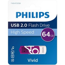 Epilons Vivid Serisi 64GB USB 2.0 High Speed Flash Bellek (FM64FD05B/00)