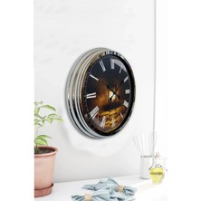 Kasva Concept 40 cm Krom Metal Mutfak Duvar Saati