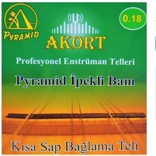 Pramid Kısa Sap Bağlama-Saz Teli 0.18 + Tezene Hediye