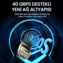 40GBPS 2000MHZ Stp RJ45 Ethernet Kablosu 5 Metre