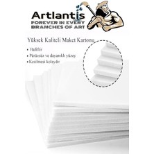 Kartonu Beyaz Fotoblok 5 mm 50X70 cm 5 Adet Hobi Sanat Okul Köpüklü Straforlu Maket Kartonu