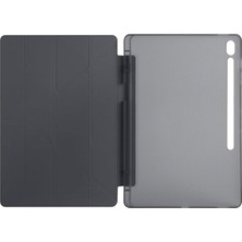 Samsung Galaxy Tab S10 Fe Plus 13.1 Inç ile Uyumlu Kılıf Tri Folding Silikon Kalem Bölmeli Katlanabilir Standlı Pu Deri Yumuşak Kapak Tablet Kılıfı Akıllı Kapak Uyku Modlu, Siyah
