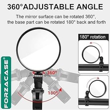 Açılı Elektrikli Bisiklet Scooter Dikiz Aynası 8 cm Çap - FC619