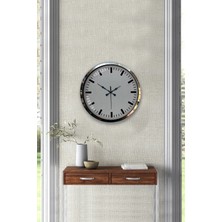 Kasva Concept 40 cm Krom Metal Çizgi Film Duvar Saati