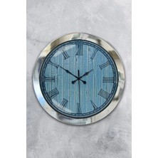 Kasva Concept Hediyelik 36 cm Krom Metal Yeni Duvar Saati