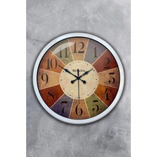 Kasva Concept Hediyelik 40 cm Beyaz Metal Westclox Duvar Saati