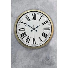 Kasva Concept 40 cm Eskitme Metal Roma Rakamlı Duvar Saati