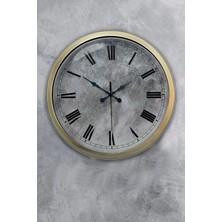 Kasva Concept 40 cm Eskitme Metal Kreter Duvar Saati