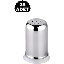 Feyza Design Paslanmaz Çelik Tuzluk Seti, 25 Adet, Kafe, Restoran, Otel, Lokanta Için Ideal