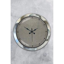 Kasva Concept Hediyelik 36 cm Krom Metal Decorative Duvar Saati