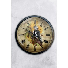 Kasva Concept 40 cm Siyah Metal Amazon Duvar Saati