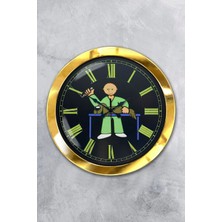 Kasva Concept Hediyelik 36 cm Gold Metal Veteriner Duvar Saati