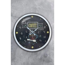 Kasva Concept 40 cm Beyaz Metal Mutfak Duvar Saati