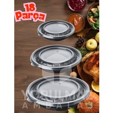 Yorulmaz Ambalaj ✅ 500 cc + 750 cc + 1000 cc Yuvarlak Sıcak Yemek Taşıma Kabı Seti – Kapaklı Pp Sızdırmaz Kase 6’ Şar Adet (18 Parça)