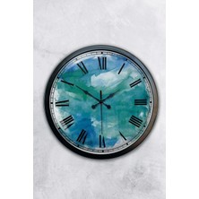 Kasva Concept Hediyelik 40 cm Siyah Metal Dekoratif Duvar Saati