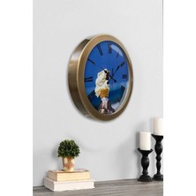 Kasva Concept Hediyelik 36 cm Eskitme Metal Dondurma Duvar Saati