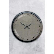 Kasva Concept Hediyelik 40 cm Siyah Metal Decorative Duvar Saati