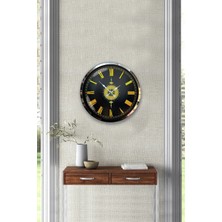 Kasva Concept Hediyelik Dekoratif 40 cm Krom Metal Ayetli Duvar Saati