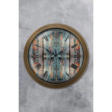 Kasva Concept 36 cm Eskitme Metal Alacalı Duvar Saati