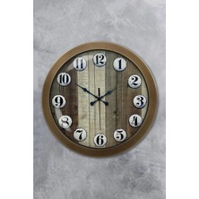 Kasva Concept Hediyelik 36 cm Eskitme Metal Antique Duvar Saati