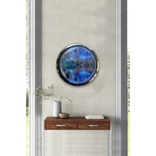 Kasva Concept 40 cm Krom Metal Romen Eskitme Duvar Saati