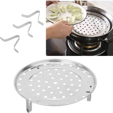 Bulut Pişirme Standı Buhar Rafı Paslanmaz Çelik Buhar Tutucu Tepsi Raf Buhar Tepsisi Tava Pişirme