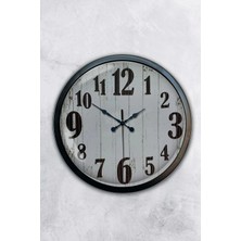 Kasva Concept Hediyelik 40 cm Siyah Metal Dekoratif Duvar Saati