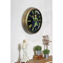 Kasva Concept Hediyelik 40 cm Eskitme Metal Veteriner Duvar Saati