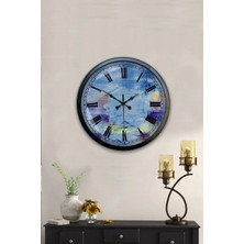 Kasva Concept 40 cm Siyah Metal Kuşlu Duvar Saati