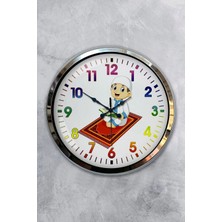 Kasva Concept Hediyelik 40 cm Krom Metal Bisiklet Duvar Saati