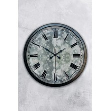 Kasva Concept Hediyelik 40 cm Siyah Metal Decorative Duvar Saati
