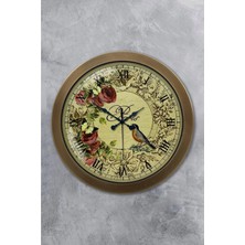 Kasva Concept Hediyelik 36 cm Eskitme Metal Paris Duvar Saati