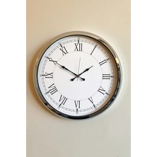 Kasva Concept Hediyelik 40 cm Metal Romen Rakamlı Duvar Saati Modeli