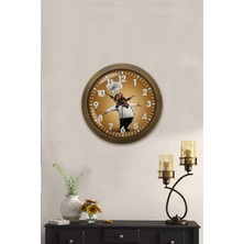 Kasva Concept 36 cm Eskitme Metal Mutfak Duvar Saati