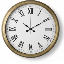 Kasva Concept Salon Retro Romen Eskitme Duvar Saati | 40 cm | Butik Saat