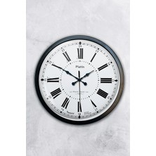 Kasva Concept 40 cm Siyah Metal Sosyal Mesaj Duvar Saati