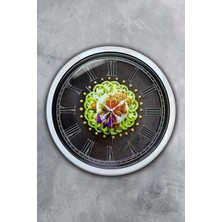 Kasva Concept 40 cm Beyaz Metal Mutfak Duvar Saati