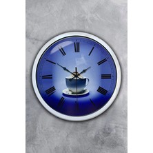 Kasva Concept 40 cm Beyaz Metal Mutfak Duvar Saati