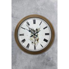 Kasva Concept Eskitme Metal Sanatsal Duvar Saati 36 cm
