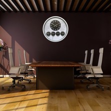 Alpotekno Beyaz 52 cm Zarif Dünya Saati