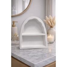 Nox Atelier Modern Arch Form Iki Katlı Dekoratif Mini Raf – Masaüstü Düzenleyici