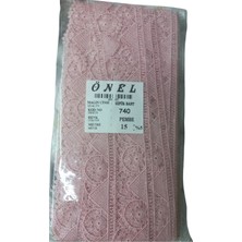 Urfakent Dantel Polyester Güpür Bant Pembe 15 Metre En 3 cm ON-740-P
