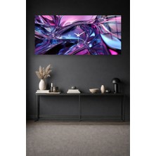 Olinpa Kırılmaz Cam Duvar Saati , Hem Tablo Hem Saat Parlak Renkli Canlı Tasarım Ev Ofis Hediyesi