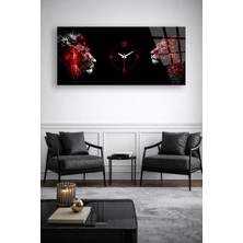 Olinpa Kırılmaz Cam Duvar Saati , Hem Tablo Hem Saat Renkli Işıltılı Tasarım Ev Ofis Hediyesi