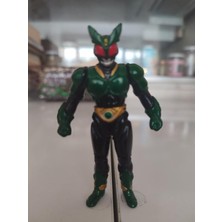 Plakperest Japon Masked Kamen Rider Gills  Figürü - 9 cm  Boyunda 2001 Bandai Yapımı 2.el