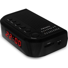 Timezone x Type Alarmlı Radyolu Dijital Saat