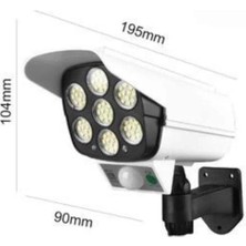 Epilons Solar Lamba Kamera Görünümlü Duvar Lambası Dönebilen Bahçe Aydınlatması