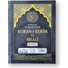 Mabelme Store Rahle Boy Kuranı Kerim Türkçe Meali Kuşe Sıvama Siyah Renk