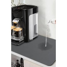 Kurutma Matı Süper Su Emici Tezgah Üstü Bulaşıklık Mikrofiber Paspas Siyah 35X50CM